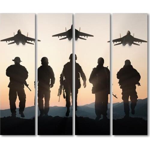 Sale 5d diy diamond painting American soldier fighter pattern full square drill 3d diamond embroidery decorative artwork