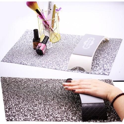 Luxury Nail Art Table Mat Salon Practice Cushion Washable Pad Cushion Hand Holder Foldable Hand Rest Manicure Tool