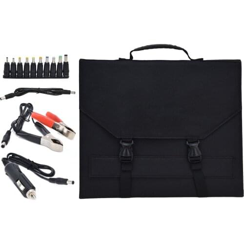 Solar Folding Bag Easy To Carry Lightweight Solar Panel Generator Monocrystalline Foldable for Camping for Tablets for Power