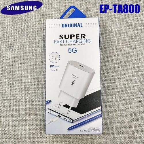 Original Samsung S20 S21 Note 10 25W Charger Surper Fast Charge Usb Type C Pd PPS Quick Charging EU/US For Galaxy S20 FE A51 A71