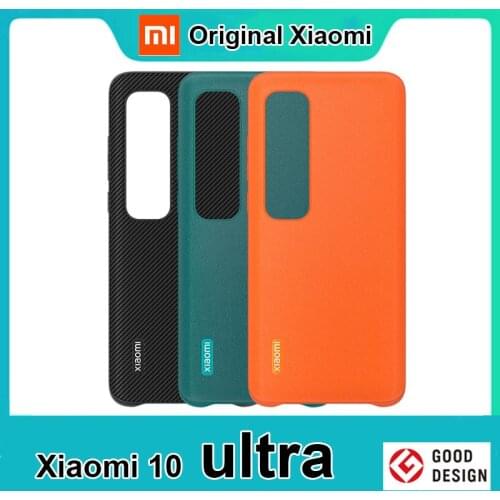 100% Original Xiaomi Mi 10 Ultra Case PU leather back Shockproof Shell Cover Protective Phone Case For mi Mi10 Ultra 10ultra
