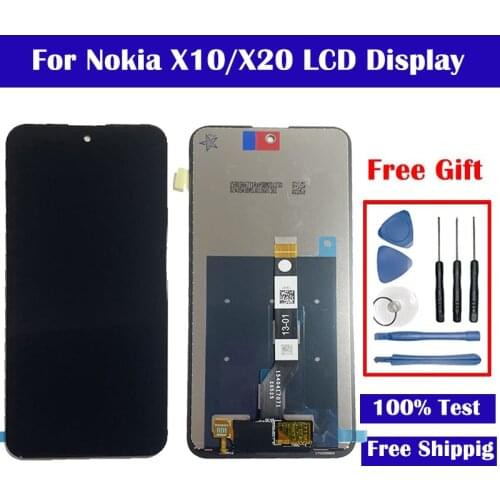 100% Original New For Nokia X10 LCD TA-1350 TA-1332 LCD Display Touch Screen Digitizer Assembly Glass Panel Phone Pantalla