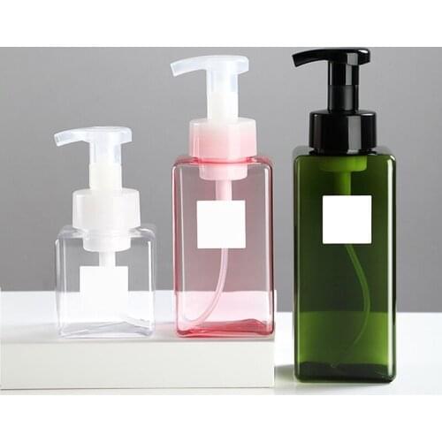 250ml/450ml/650ml Foam Pumps Bottle Manually Press Soap Foaming Mousses Liquid Dispensers Household H88F