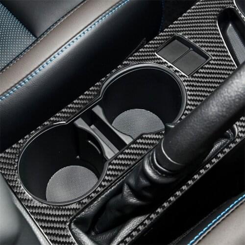B Style Carbon fiber Right hand drive Water cup holder Panel Sticker For Toyota Corolla 14-18