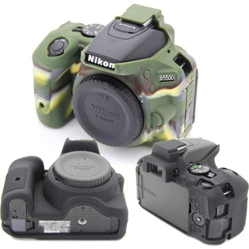 Camera Case Bag Anti-Scratch Soft Silicone Rubber Protective Camera Body Cover Case Skin For Nikon D5500 D5600 Camera Bag Case