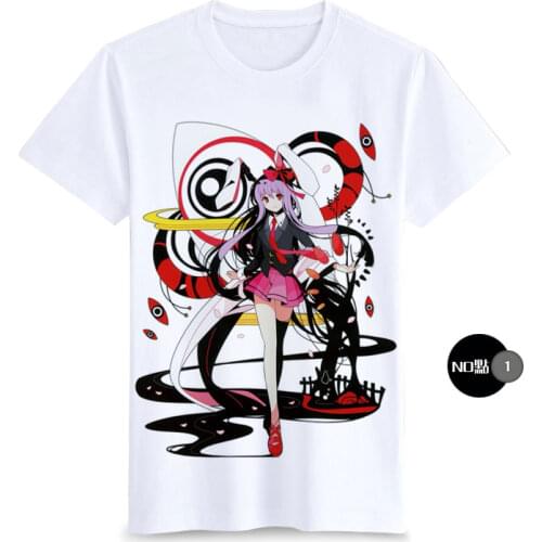 Japanese Anime Touhou Project Cosplay T Shirt Cartoon Flandre Scarlet Hakurei Reimu Summer T-Shirt Fashion Top Tee Costume