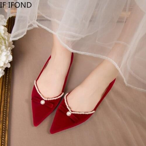 IF IFOND Women's Ballet Flats With Heels