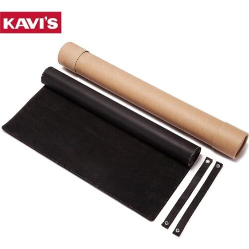 KAVIS Crazy Horse Leather Office Computer Desk Mat Modern Table Keyboard Mouse Pad Leather Laptop Desk Mat Gamer Mousepad Mat