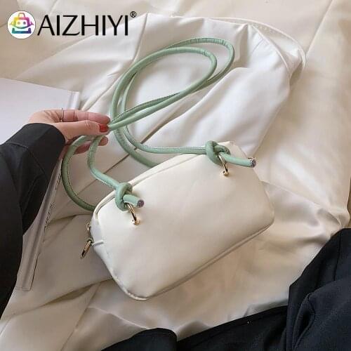 2021 Hot Vintage Small Purse Ladies Handbags Retro Women Contrast Color PU Leather Underarm Bag Casual Ladies Shoulder Bags