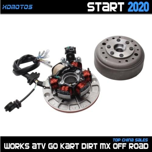 Motorcycle Ignition Magneto Stator Flywheel With Light For YINXIANG YX 140cc 1P56FMJ W063 Engine BSE SDG SSR Dirt Pit Bike