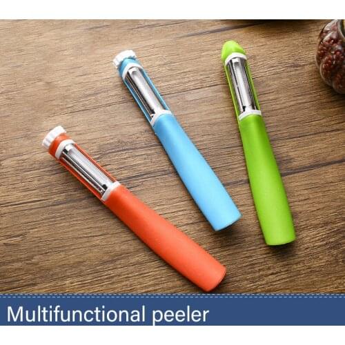 Multifunction Practical Kitchen Peeler Knife Three-in-one Gadget Vegetable Fruit Parer Slicer Cutter Shredder