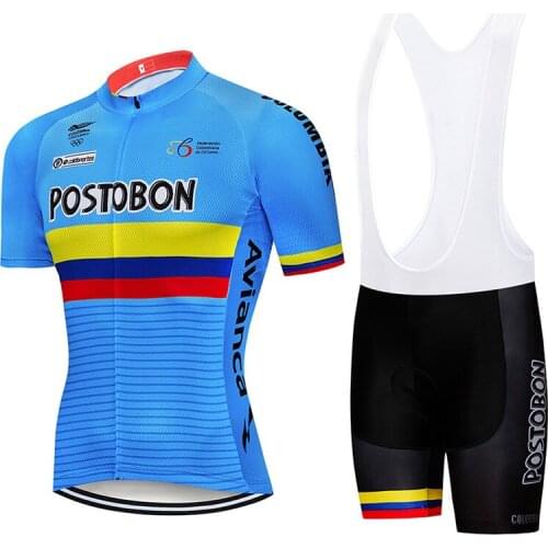 2022 New iSummer 2022 Colombia Cycling Jersey Bib Set MTB Uniform Bicycle Clothing Bike Shorts Suit Ropa Ciclismo Mens Maillot C