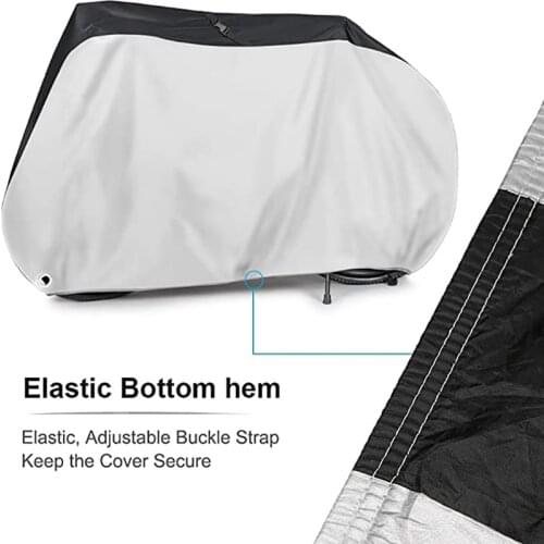 190T Nylon Waterproof Bike Cover Anti Dust Rain UV Protection Bike Rain Cover With Lock-holes Storage Bag