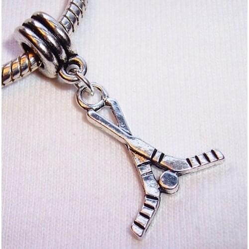 New Fashion Jewelry Tibetan Alloy Charm Hockey Sticks Pendant Bracelets&Necklaces Jewelry Accessories