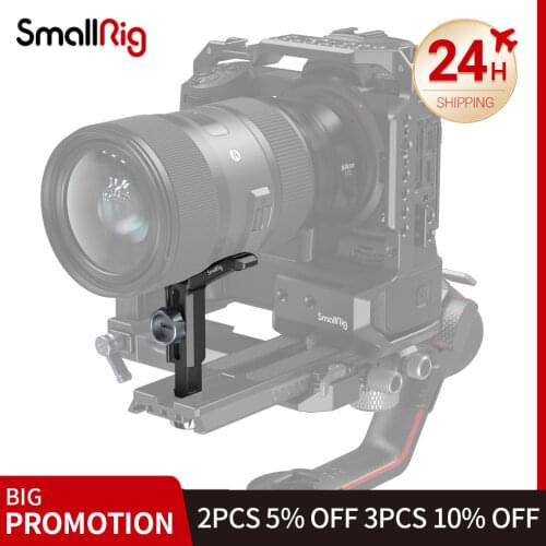 SMALLRIG Camera Extended Lens Support Bracket Height Adjustable Only for DJI RS 2 / RS2 Gimbal - 2850