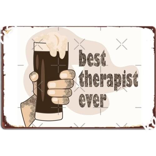 Guinness Beer Is The Best Therapist Ever Metal Sign Plaques Pub Bar Cave Personalized Tin Sign Poster