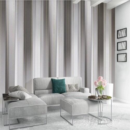 Modern Minimalist Gray Fashion Gilt Geometric Stripes Living Room TV Backgdrop Mural Wallpaper 3D Home Improvement Wall Paper 3D
