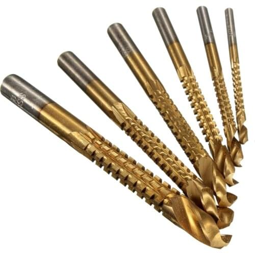 Top quality 6 pcs HSS Milling Drills Set Wood Drill Bits Drill Set for Wood Metal K075