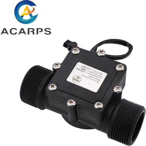 1-1/4" Water Flow Sensor 2.0MPa Hall Sensor Turbine Flowmeter DC5~18V Control Liquid Flow