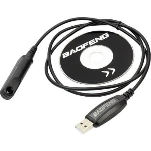Baofeng Waterproof Walkie Talkie Accessories USB Programming Cable CD Firmware for BF-UV9R/A58/9700/UV9R Plus Two Way Radio
