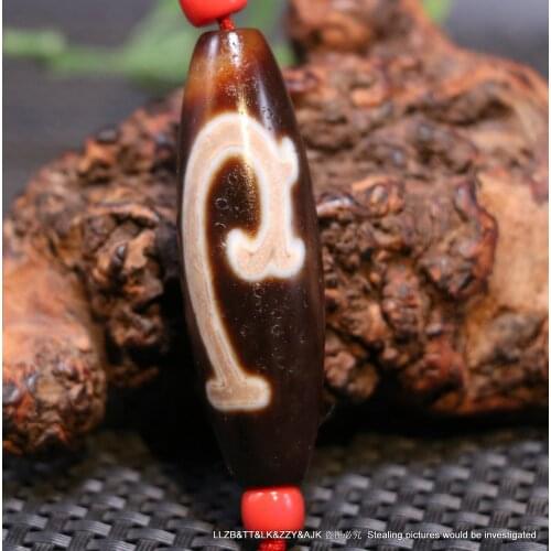 High Quality Energy Unique Magic Power Tibetan Agate Lvdumu Hook 6 OM Words Big Drum dZi Bead Pendant LAz06 LKbrother Sauces Top
