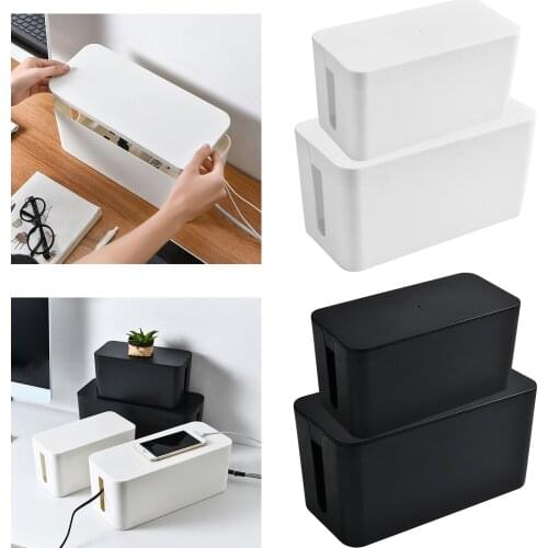 Cable Storage Box Wire Management Socket Tidy Organizer Safety Home Room Container Cable Management Case Home Decor