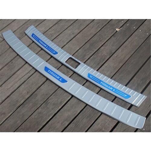 For Volkswagen Tiguan L 2017-2021 stainless steel car trunk Threshold guard Anti-scratch protection car accessories