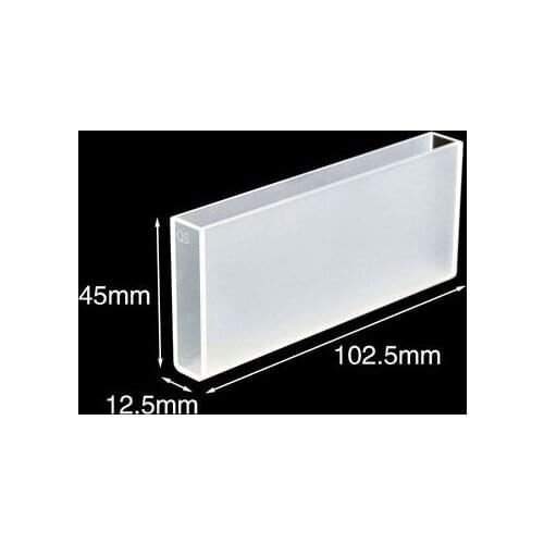 100mm quartz cuvette with two channels of light/ultraviolet/high light transmission/for scientific research
