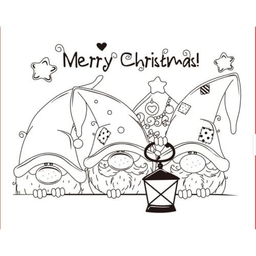 10x8 Santa Claus New Transparent Clear Rubber Stamp Sheet Cling Scrapbooking Photo Album PaperCard DIY Craft