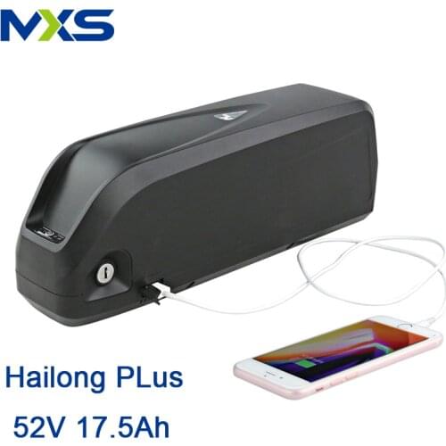 52V 17.5AH ebike Battery Hailong Downtube Electric Lithium ion 18650 Bicycle Batteries for 52V 750W 1000W BBS02 BBS03 BBSHD