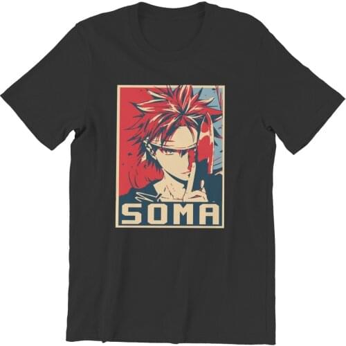 Food Wars Shokugeki No Soma Erina Totsuki Anime TShirts for Men Cool Funny Crewneck Cotton T Shirt 2020