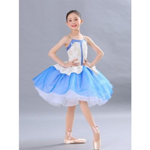 H2668 Girl Ballet Dancing Dress Costumes Children Swan Lake Tutu Dresses Child Professional Performance Competition Clothes