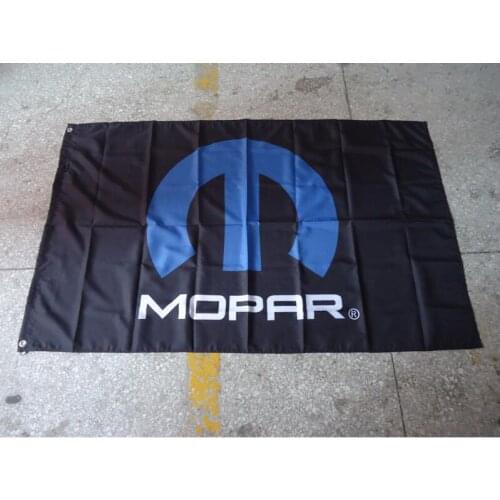 Free shipping 100% polyester black mopar flag , 90X150CM size,100% polyester, can custom desgin