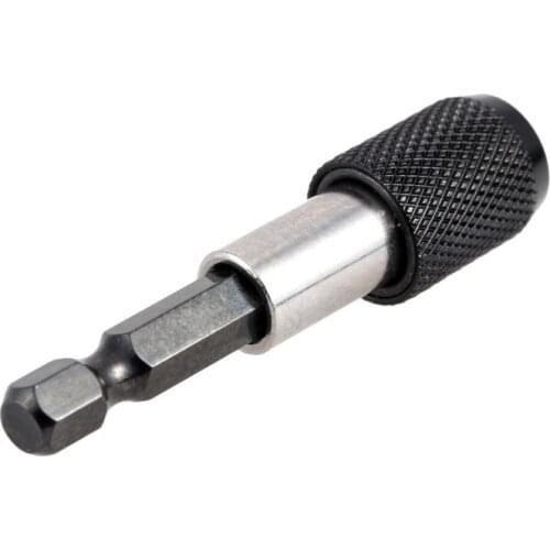 Hot Sale Quick Release Magnetic Bit Screwdriver Holder 1/4" Hex Shank Magnetic Drywall Screw Bit Holder Drill Screw Tool 60mm
