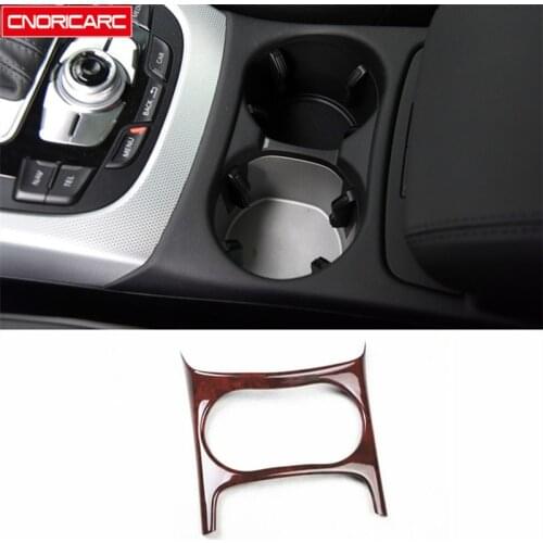 Center Console Water Cup Holder Frame Decoration Cover Trim For Audi Q5 2010-2017 ABS Car Styling Interior Modified