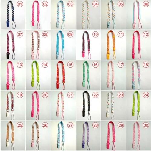 Baby Nipples Clip Chain Infant Care Pacifiers Chain Child Cuddly Plush Soother Chain Animal Dummy Holder Pacifiers Chain J0072