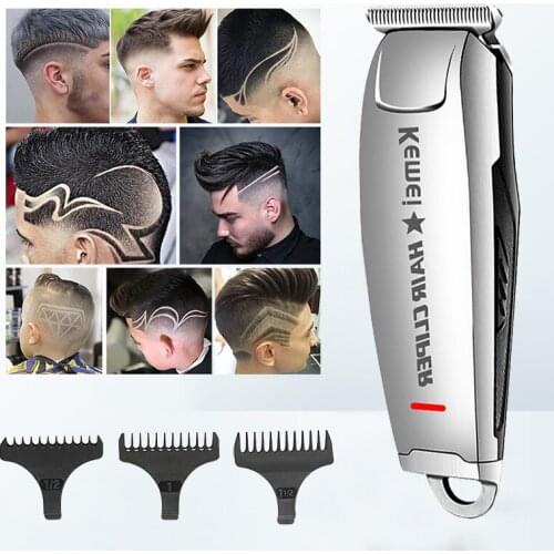 Kemei Hair Clippers Trimmer for Men Electric Cutting Mower Metal Cordless Professional Hair Finishing Machine Rechargeable Tools