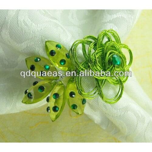 Napkin ring beaded wedding decoration napkin holder
