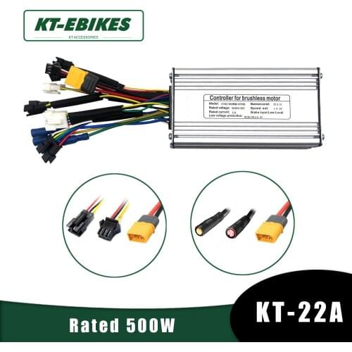 KT eBike Controller 36V 48V 350W 500W 750W 22A LCD Electric Bike Bicycle e bike Motor Controller With Light Funciton