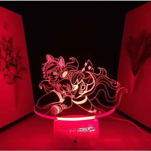 League of Legends Vdeo Game Heroes Touch Sensor Night Light Bedroom Decoration Kids Birthday Gifts USB Link Charging 7 Colors
