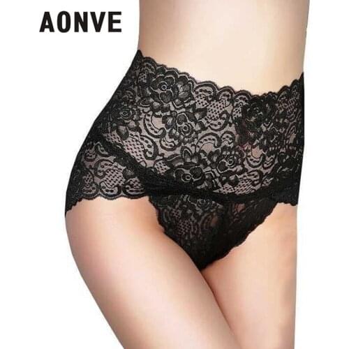 Fashion Lace Underwear Hight Waist Women Panties Pink Sexy Nylon Briefs Summer Lingerie XXL Large Plus Size Sweet Girls New