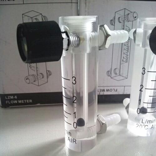 LZQ-2 0-3LPM plastic air flowmeter ( H=80mm Oxygen flow meter) with control valve for Oxygen conectrator ,it can adjust flow
