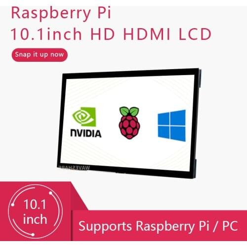 Waveshare 9/10.1inch Raspberry Pi Touch Screen HDMI LCD Display Work With Raspbery Pi 4/3/2 & Jetson NANO DEV Kit