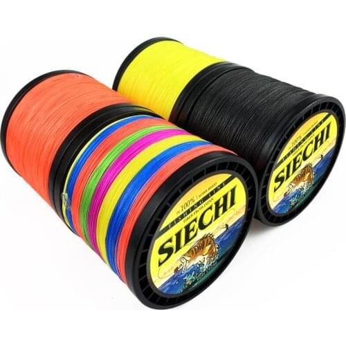 SIECHI 300m 500m 1000m Free shipping Super Strong Japanese Multifilament PE Braided Fishing Line
