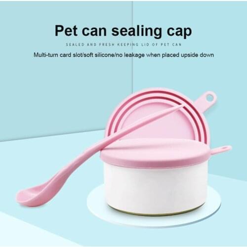 Silicone Canned Lid Sealed Feeders Food Can Lid For Puppy Dog Cat Storage Top Cap Reusable Cover Lid Health Pet Daily Supplies