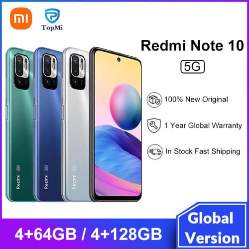 Global Version Redmi Note 10 5G 4GB RAM 128GB ROM Smartphone Dimensity 700 Octa Core 48MP Camera 5000mAh NFC Mobile Phone Note10