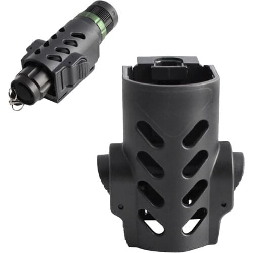 Tactical Flashlight Pouch Holster Case w/ 25.4mm DIA Military Torch Cover Belt Clip Lighting Pouch Survival Hunting Accessories