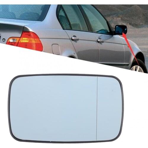 Right Hand Blue Heated Wing Door Mirror Glass Fit for 3 Series (E46) 1998-2005 Wing Mirror Glass Car Accessories