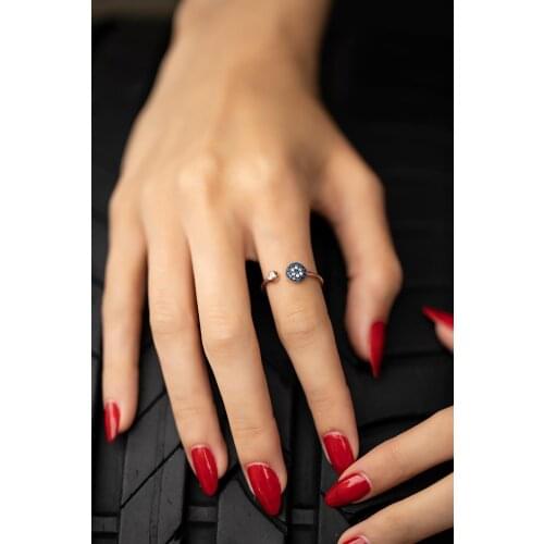 Women Silver Ring 2021 Trend Rose Plated Ring