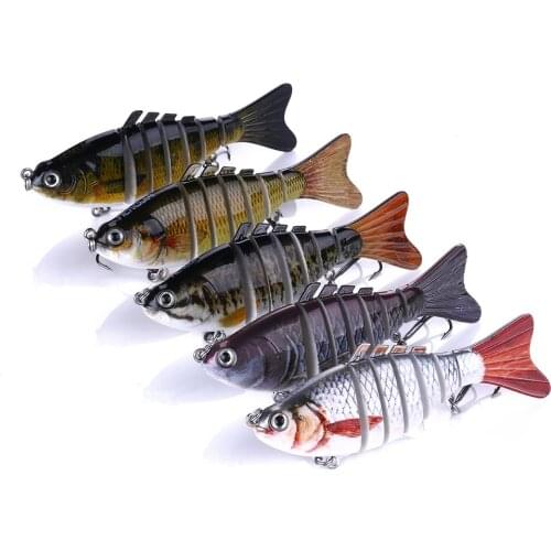 1PC 10CM 15.4G Sinking Wobblers Fishing Lures Jointed Crankbait Swimbait 7 Segment Hard Artificial Bait for Fishing Tackle Lure